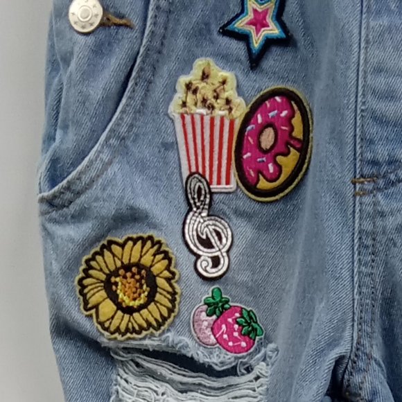 Curtain Call Costumes Novelty Patch Overalls Size CME (Child Medium) - Picture 2 of 14